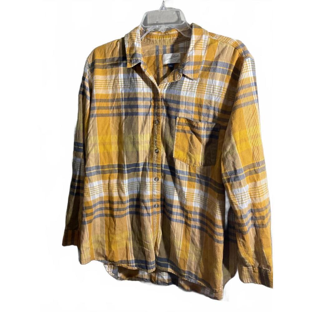 Universal Thread Plaid Button-Up Shirt - XL